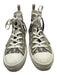 Dior Shoe Size 43 AS IS White & Black Synthetic All Over Print High Top Shoes White & Black / 43