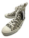 Dior Shoe Size 43 AS IS White & Black Synthetic All Over Print High Top Shoes White & Black / 43