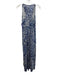 Lilly Pulitzer Size XS Blue & White Pima Cotton Sleeveless Abstract Print Dress Blue & White / XS