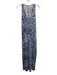 Lilly Pulitzer Size XS Blue & White Pima Cotton Sleeveless Abstract Print Dress Blue & White / XS