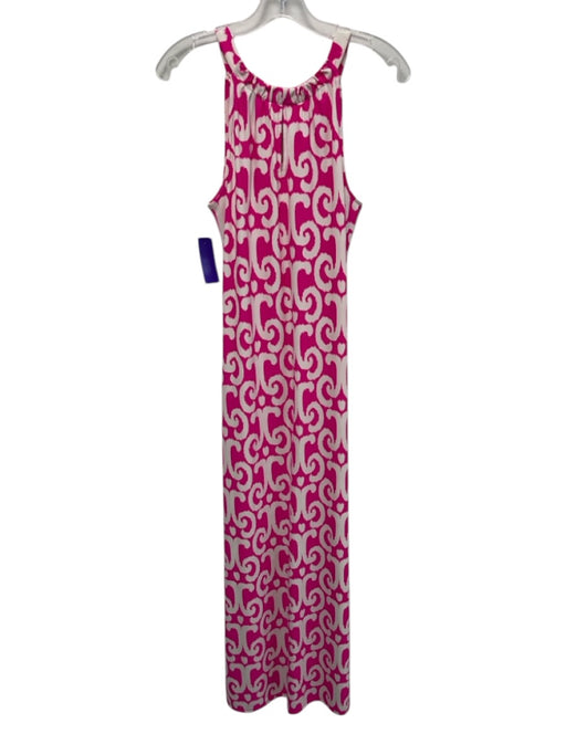 Jude Connally Size XS Hot Pink & White Nylon & Spandex Sleeveless Cut Out Dress Hot Pink & White / XS