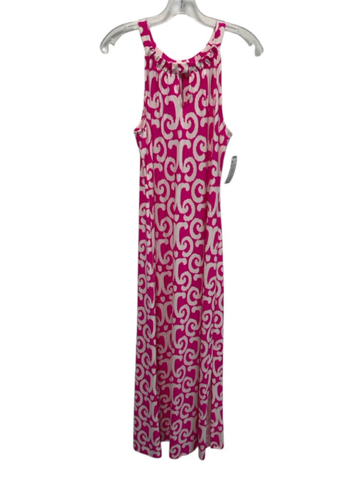 Jude Connally Size XS Hot Pink & White Nylon & Spandex Sleeveless Cut Out Dress Hot Pink & White / XS