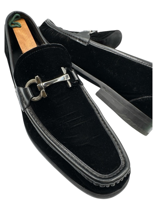 Salvatore Ferragamo Shoe Size 11.5 AS IS Black Velour Solid Men's Shoes Black / 11.5