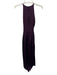Andrea Iyamah Size XS Purple Polyester Sleeveless Twist Knot Satin Cut Out Dress Purple / XS