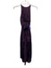 Andrea Iyamah Size XS Purple Polyester Sleeveless Twist Knot Satin Cut Out Dress Purple / XS