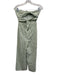 Majorelle Size XXS Green, Orange, White Cotton Strapless Floral Shirred Jumpsuit Green, Orange, White / XXS