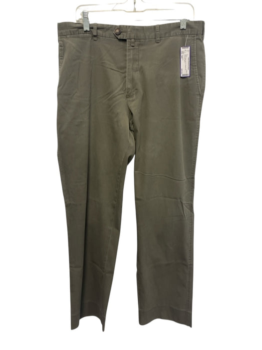 Facconable Size 36R Gray Cotton Zip Fly Straight Leg Men's Pants Gray / 36R
