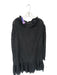 J. Crew Size XXL Black Lace Long Sleeve Ruffle Collar Slip Dress Black / XXL