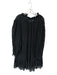 J. Crew Size XXL Black Lace Long Sleeve Ruffle Collar Slip Dress Black / XXL