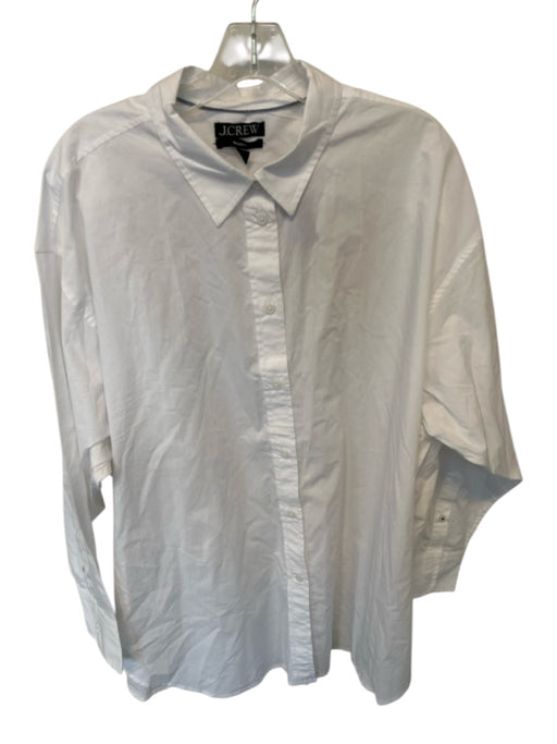 J. Crew Size 24 White Cotton Long Sleeve Button Down Top White / 24