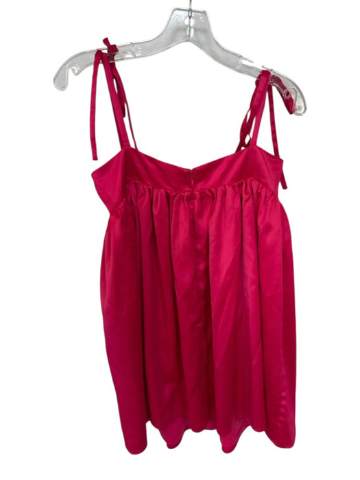 Lovers and Friends Size M Hot pink Polyester Blend Tie Strap Underwire Dress Hot pink / M