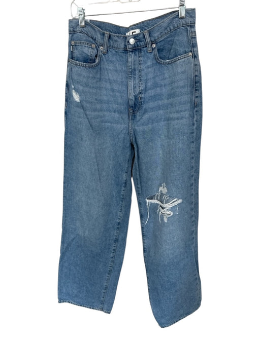 Lovers and Friends Size 29 Light Wash Cotton Blend Wide Leg Zip Fly Jeans Light Wash / 29