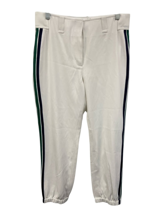 Tory Sport Size 8 White, Green, Blue Polyester Elastic Side Stripe Jogger Pants White, Green, Blue / 8