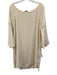 Halston Heritage Size M Cream Polyester 3/4 Bell Sleeve Boat Neck Dress Cream / M