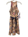 JS Collections Size 8 Light Pink, Blue & Multi Polyester Sleeveless Midi Dress Light Pink, Blue & Multi / 8