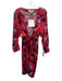 Diane Von Furstenberg Size 8 Red, Blue, Black Viscose & Ecovero 3/4 Sleeve Dress Red, Blue, Black / 8