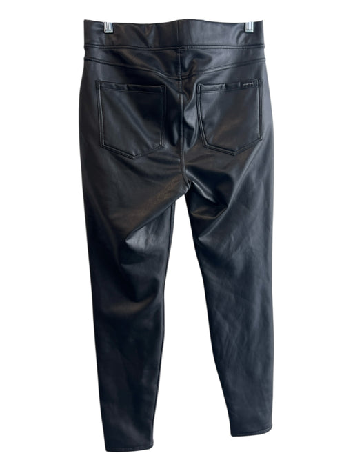 Sanctuary Size M Black Polyurethane Faux Leather Flat Front High Rise Pants Black / M