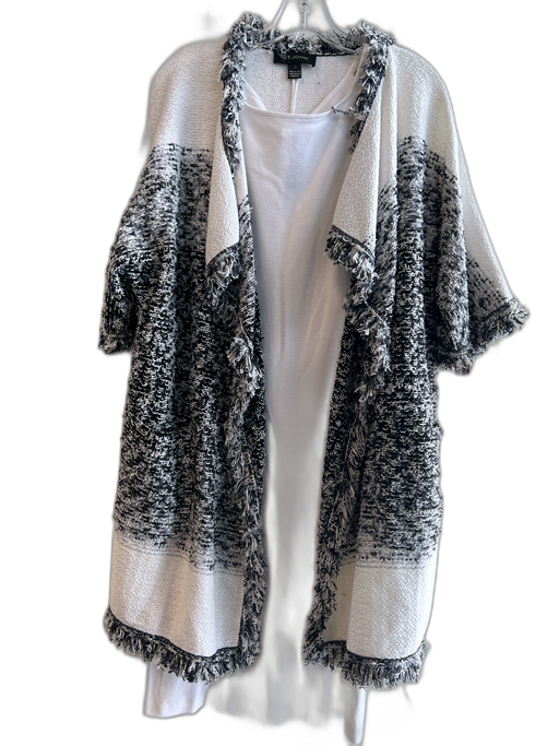 St. John Size 8 White Viscose Knit Open Front Back Zip Dress Set White / 8