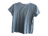 Frame Size S White & Teal Cotton Crew Neck Short Sleeve Horizontal Stripe Top White & Teal / S