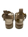 Ugg Shoe Size 8 Beige Brown Leather Platform Buckle Strap Foam Sole Sandals Beige Brown / 8
