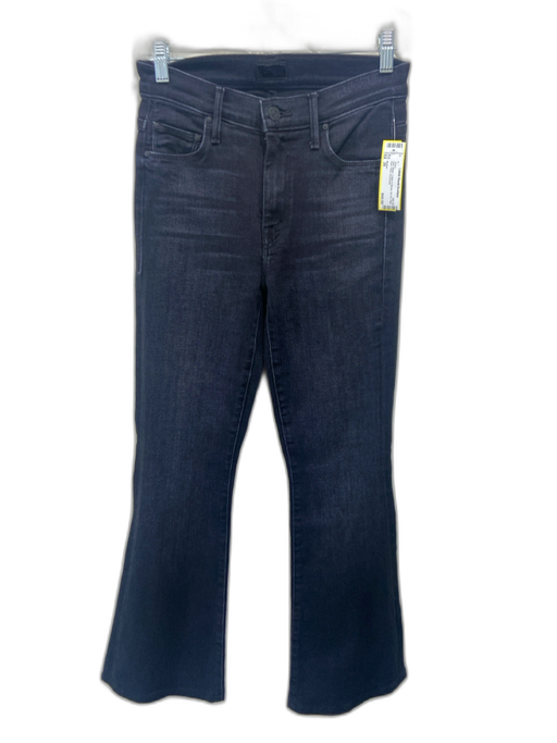 Mother Size 26 Dark Wash Cotton & Modal Zip Fly High Rise Flare Jeans Dark Wash / 26