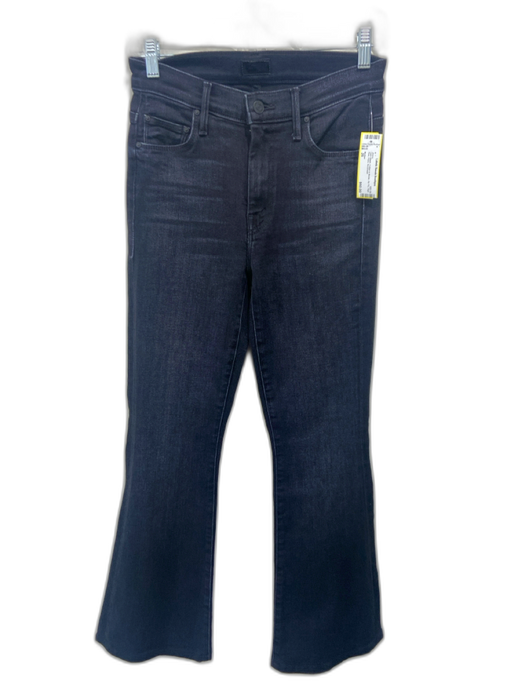 Mother Size 26 Dark Wash Cotton & Modal Zip Fly High Rise Flare Jeans Dark Wash / 26