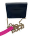 Furla Black & Gold Patent Leather clasp closure Crossbody Bag Black & Gold / S
