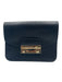 Furla Black & Gold Patent Leather clasp closure Crossbody Bag Black & Gold / S