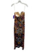 Size S Multi Polyester Strapless Mesh Overlay Sequined Zip Detail Dress Multi / S