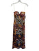Size S Multi Polyester Strapless Mesh Overlay Sequined Zip Detail Dress Multi / S