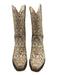 Very Volatile Shoe Size 10 Cream White & Beige Leather Upper Western Boots Cream White & Beige / 10