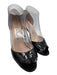 Manolo Blahnik Shoe Size 38 Black Alligator Leather Open Toe Mid Heel Sandals Black / 38