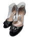 Manolo Blahnik Shoe Size 38 Black Alligator Leather Open Toe Mid Heel Sandals Black / 38