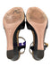 Prada Shoe Size 38 Black Leather Cork Buckle Ankle Strap Wedges Black / 38