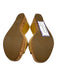 Prada Shoe Size 37.5 Yellow Beige Patent Leather Cork Wedges Yellow Beige / 37.5