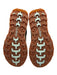 LL Bean Shoe Size 8 Brown & Turquoise Leather Fabric High Top Lace Up Sneakers Brown & Turquoise / 8