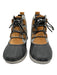 Sorel Shoe Size 8 Gray & Brown Leather Felt High Top Lace Up Duck Sneakers Gray & Brown / 8