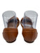 Chloe Shoe Size 38 Cognac Brown Leather Round Toe Logo Buckle Ballerina Flats Cognac Brown / 38