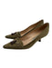 Manolo Blahnik Shoe Size 38.5 Olive Green & Brown Suede & Leather Tassle Pumps Olive Green & Brown / 38.5