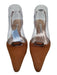 Manolo Blahnik Shoe Size 38 Light Brown & Brown Nubuck Leather Pointed Toe Pumps Light Brown & Brown / 38