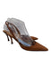 Manolo Blahnik Shoe Size 38 Light Brown & Brown Nubuck Leather Pointed Toe Pumps Light Brown & Brown / 38