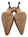 Manolo Blahnik Shoe Size 38 Light Brown & Brown Nubuck Leather Pointed Toe Pumps Light Brown & Brown / 38