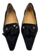 Car Shoe Shoe Size 38 Black Suede Pointed Toe Tassel Oxford Kitten Heel Pumps Black / 38