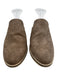 Indigo Rd. Shoe Size 7 Taupe Nubuck Leather Round Toe Stitch Design Mule Flats Taupe / 7
