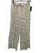 CP Shades Size S Beige Linen Drawstring pleat front Wide Leg Pants Beige / S