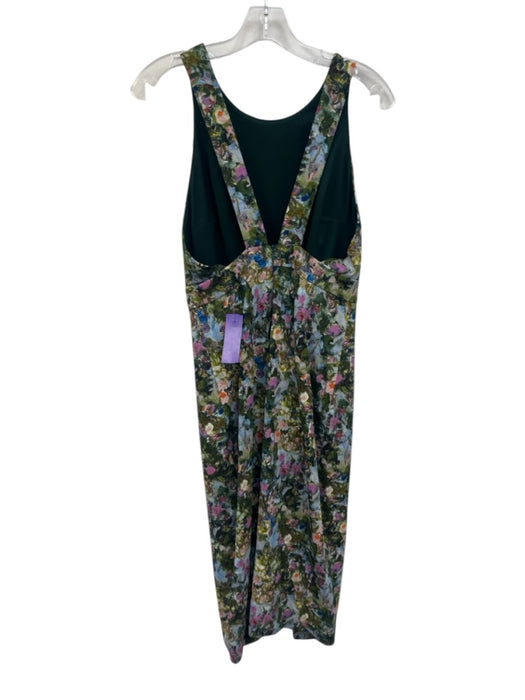 Cushnie et Ochs Size 4 Blue, Green, Pink Viscose Blend Sleeveless Dress Blue, Green, Pink / 4
