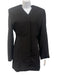 Jacquemus Size 38 Black Viscose Blend Long Sleeve Button & Zip Front Dress Black / 38