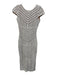 Dress the Population Size Small White Polyester Blend Cap Sleeve Sequinned Dress White / Small