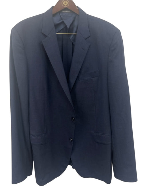 Samuelsohn AS IS Navy Blue Wool Solid 2 Button Men's Suit Navy Blue / 49