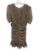 ASTR The Label Size Medium Yellow, Black, White Polyester Short Sleeve Dress Yellow, Black, White / Medium
